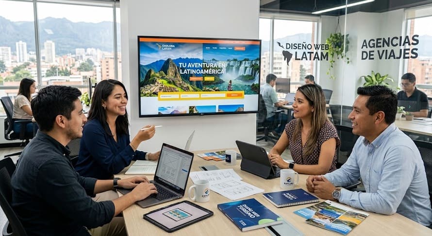 diseño pagina web agencia de viajes latam